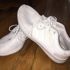 White Adidas cloudfoams